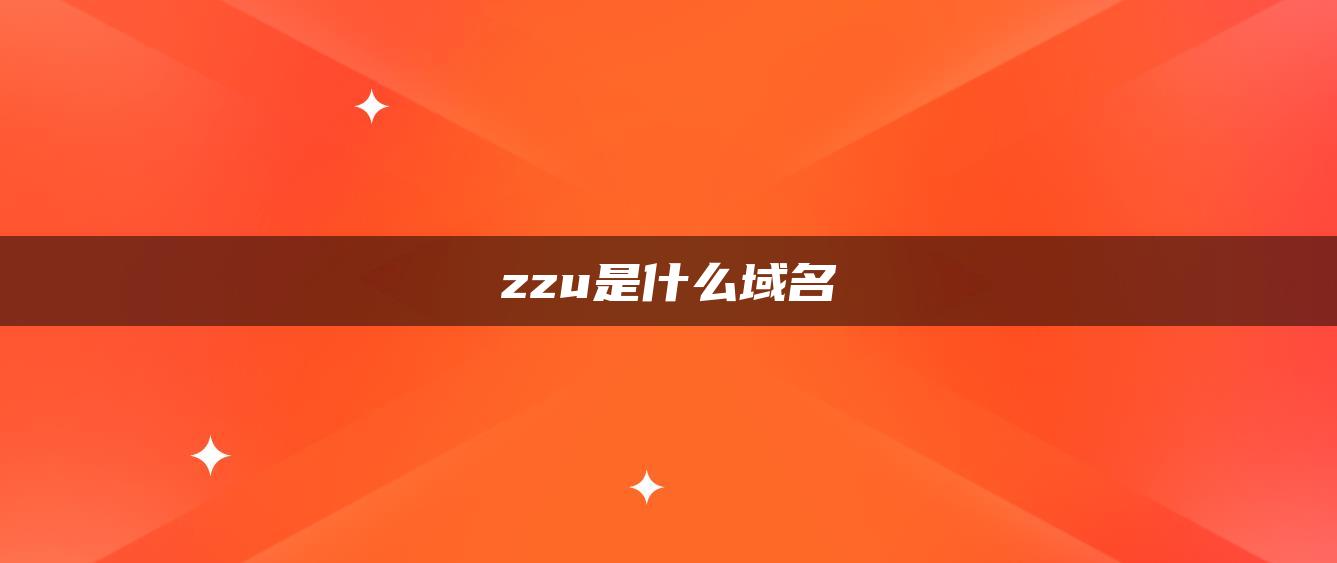 zzu是什么域名